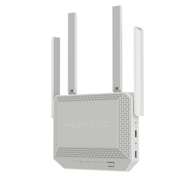 Keenetic Titan BE7200 Mesh Wi-Fi 7 Multi-Gigabit Router with a 1 10G, 1 2.5G and 4 1G Smart Switch, Multifunctional USB 3.2 and 2.0 Ports