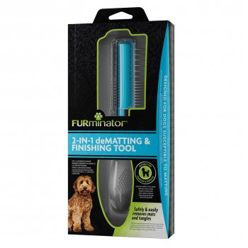 FURminator 2 in 1 - furminator for removing mats and styling for dogs