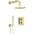 Concealed shower set with mixer box - with overhead shower