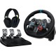 Logitech G 991-000539 Gaming Controller Aluminium, Black USB Steering wheel + pedals + headset PC, PlayStation 4, PlayStation 5, Playstation 3