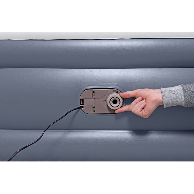 Bestway Tritech Air Mattress Queen with Built-in AC Pump and Antimicrobial Coating 2.03 m x 1.52 m x 51 cm