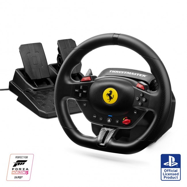 Thrustmaster T98-P Ferrari 296 GTB Black USB Steering wheel + Pedals Analogue / Digital PC, PlayStation 4, PlayStation 5
