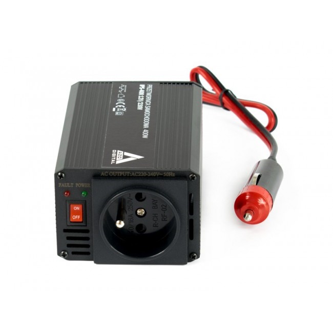 AZO Digital 12 VDC / 230 VAC Automotive Inverter IPS-400 400W AZO Digital 12 VDC / 230 VAC Automotive Inverter IPS-400 400W