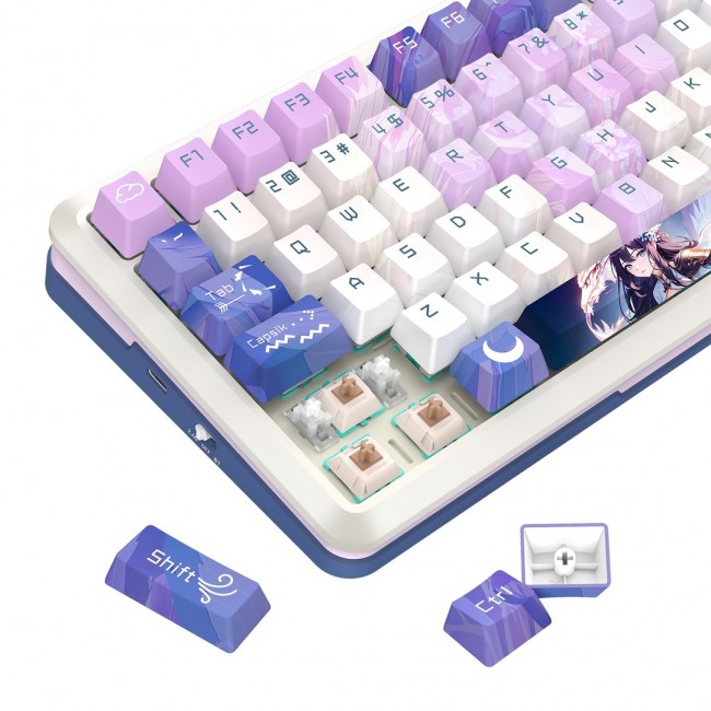 REDRAGON K708AK-RGB-PRO FLEKACT keyboard USB + RF Wireless + Bluetooth White REDRAGON K708AK-RGB-PRO FLEKACT keyboard USB + RF Wireless + Bluetooth White