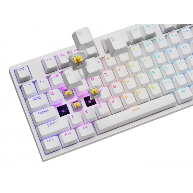 GENESIS THOR 404 keyboard Universal USB QWERTY English White GENESIS THOR 404 keyboard Universal USB QWERTY English White