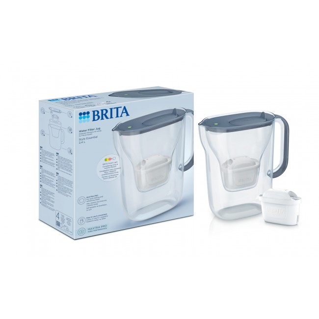 Brita Style Essential+1 Maxtra Pro PP filter jug (graphite)