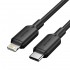 USB-C to Lightning Cable 3A 480Mbps 1m BLACK