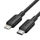 USB-C to Lightning Cable 3A 480Mbps 1m BLACK USB-C to Lightning Cable 3A 480Mbps 1m BLACK