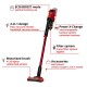 Einhell TE-SV 18 Li-Solo 2-in-1 stick vacuum Battery Dry Bagless Black, Red