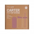 Fellow Carter Move Mug 3-in-1 Travel mug with 3 lids 473 ml Powder Pink