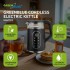 GreenBlue Cordless Electric Kettle, 1.7 L capacity, glass water tank, easy-to-read display, temperature selection, 2200 W, GB670 B