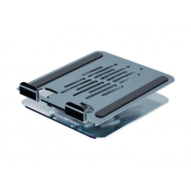 Conceptronic THANA09G Foldable Swivel Tablet Stand, 360 Rotating Base, Adjustable Height