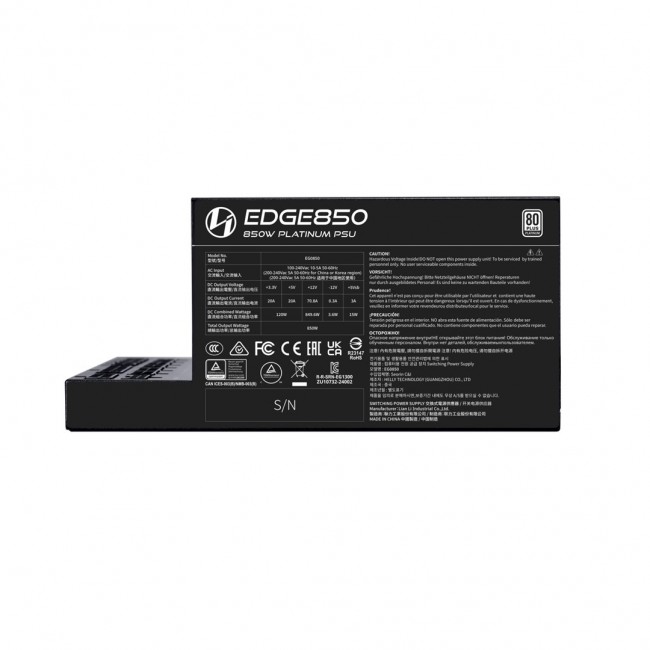 Lian Li EG0850 power supply unit 850 W 20-pin ATX SFX Black