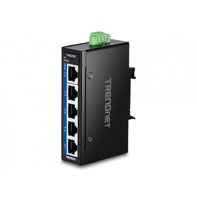Trendnet TI-GLC50 network switch Unmanaged Gigabit Ethernet (10/100/1000) Black