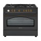 Ravanson Retro KWGE 90AR gas and electric cooker (black) Ravanson Retro KWGE 90AR gas and electric cooker (black)