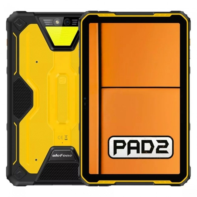 Ulefone Armor Pad 2 8/256GB LTE Black and yellow tablet without charger Ulefone Armor Pad 2 8/256GB LTE Black and yellow tablet without charger