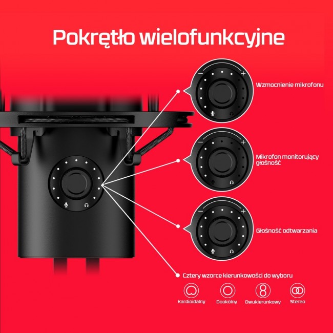 HyperX QuadCast 2 - USB Microphone (Black) Podcast microphone