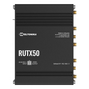 Teltonika RUTX50 wireless router Gigabit Ethernet Dual-band (2.4 GHz / 5 GHz) 5G Black