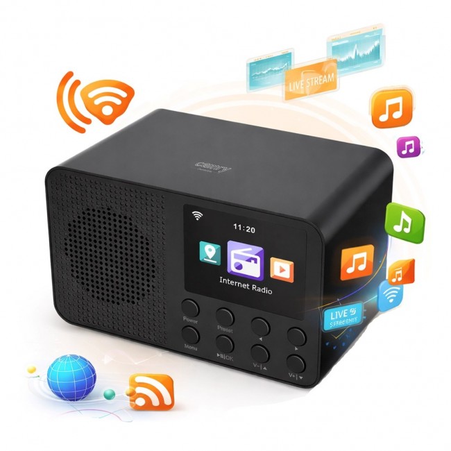 Camry CR 1918 Internet Radio, 2.4 Black