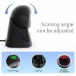 Qoltec Desktop Precision Reader 1D Barcode & QR Scanner | 2D
