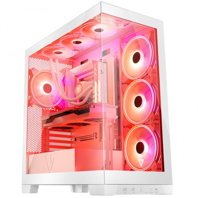 Modecom Volcano SPACE APEX ARGB MIDI Midi Tower White