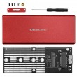 Qoltec 51831 Enclosure | M.2 SSD drive | SATA | NGFF| USB 3.0 | Super speed 5Gb/s | 2TB | Red Qoltec 51831 Enclosure | M.2 SSD drive | SATA | NGFF| USB 3.0 | Super speed 5Gb/s | 2TB | Red