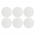 Set of 6 Essenziale Gourmet dinner plates - White, 21 cm