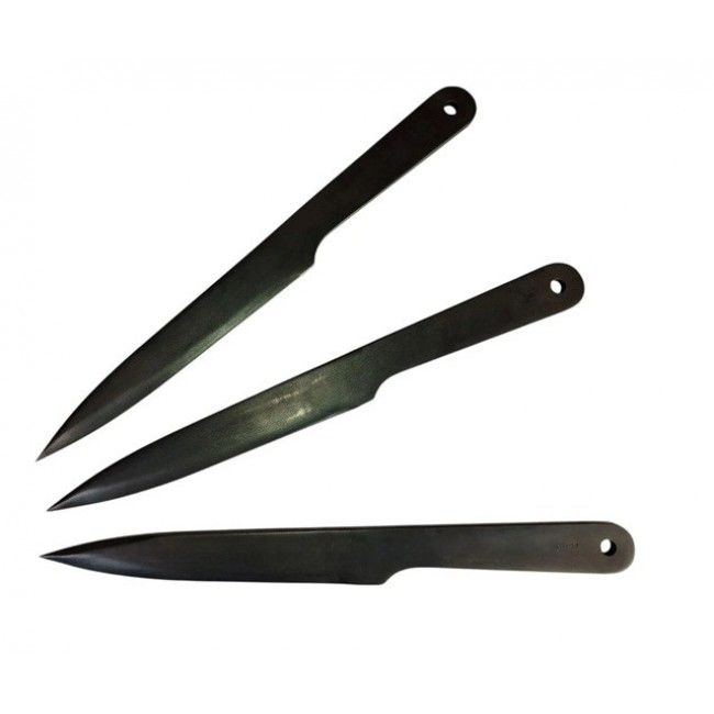 KAL22-CZ Throwing knives, 3 pieces, black KAL22-CZ Throwing knives, 3 pieces, black
