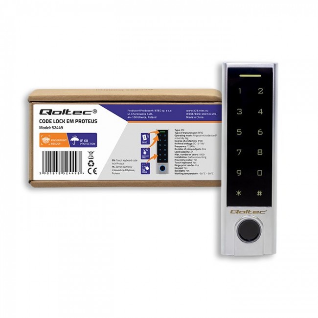 N--QOLTEC 52449 Code lock PROTEUS with