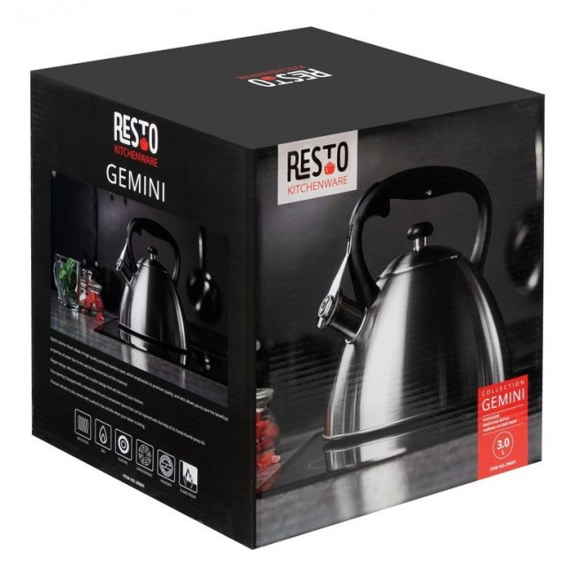 Resto Kitchenware 90601 kettle 3 L Stainless steel