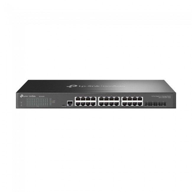 TP-Link Omada 24-Port Gigabit L2+ Managed Switch with 4 10GE SFP+ Slots TP-Link Omada 24-Port Gigabit L2+ Managed Switch with 4 10GE SFP+ Slots