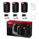 Cudy M3000 3-Pack Dual-band (2.4 GHz / 5 GHz) Wi-Fi 6 (802.11ax) Black, Red 1 Internal Cudy M3000 3-Pack Dual-band (2.4 GHz / 5 GHz) Wi-Fi 6 (802.11ax) Black, Red 1 Internal