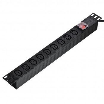 Alantec PZ010 power extension 1.8 m 9 AC outlet(s) Indoor Black