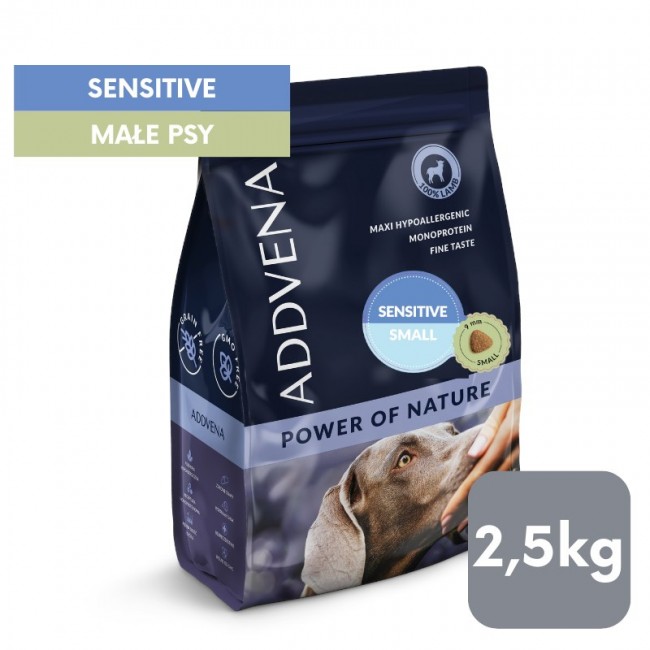 ADDVENA Power of Nature Adult Sensitive Small Lamb - dry dog food - 2,5kg ADDVENA Power of Nature Adult Sensitive Small Lamb - dry dog food - 2,5kg