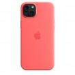 Apple iPhone 15 Plus Silicone Case with MagSafe - Guava Apple iPhone 15 Plus Silicone Case with MagSafe - Guava