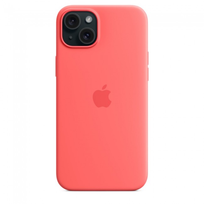 Apple iPhone 15 Plus Silicone Case with MagSafe - Guava Apple iPhone 15 Plus Silicone Case with MagSafe - Guava