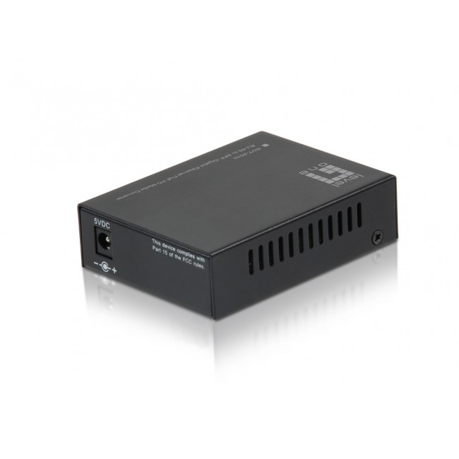LevelOne RJ45 to SFP Gigabit Media Converter, PoE PD
