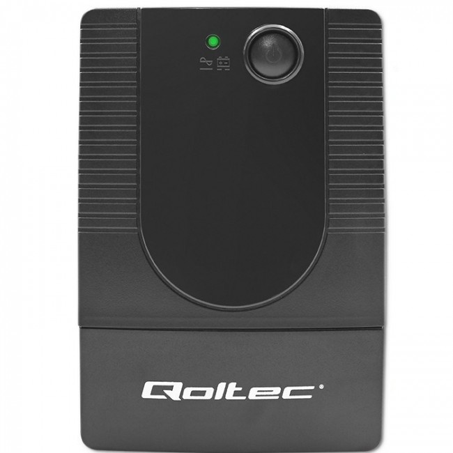 Qoltec 53772 uninterruptible power supply (UPS) Line-Interactive 0.65 kVA 360 W 1 AC outlet(s)