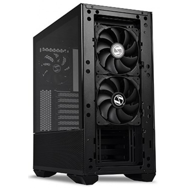 Lian Li LANCOOL II Mesh C Performance Midi-Tower, Tempered Glass - black