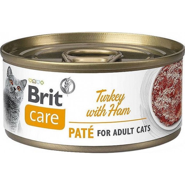 BRIT Care Turkey with Ham Pate - wet cat food - 70g