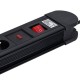 Maclean MCE11 power extension 1.5 m 8 AC outlet(s) Indoor Black Maclean MCE11 power extension 1.5 m 8 AC outlet(s) Indoor Black