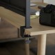 Ergo Office desk divider / organizer, max load 10kg, white board, width 1116mm, black, ER-301 B