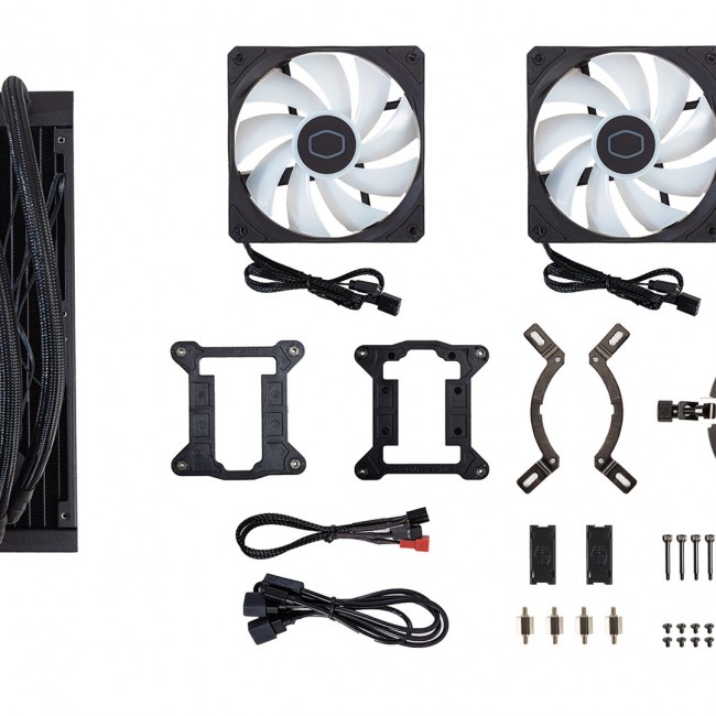 Cooler Master MasterLiquid 240L Core ARGB Processor Liquid cooling kit 12 cm Black Cooler Master MasterLiquid 240L Core ARGB Processor Liquid cooling kit 12 cm Black