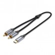 Vention USB-C to 2RCA male audio cable, 2 m Vention USB-C to 2RCA male audio cable, 2 m