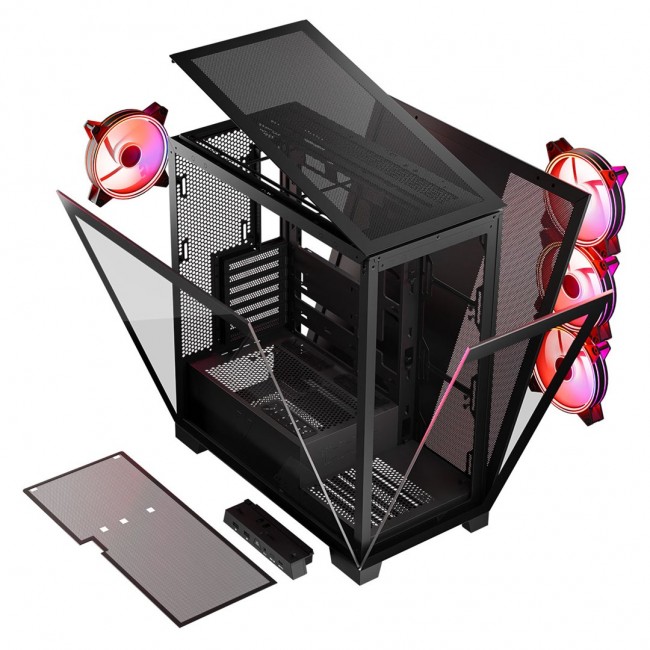 MODECOM Volcano SPACE APEX ARGB MIDI USB 3.0 X 2 CYPE-C