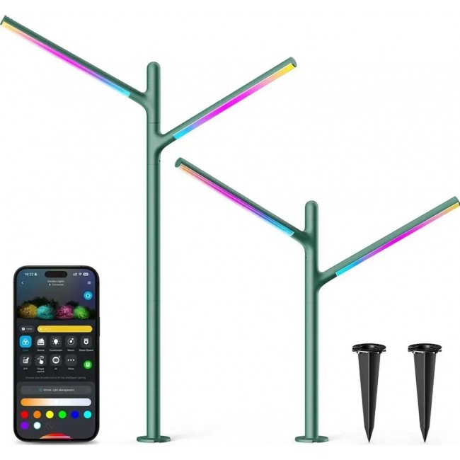Govee H7086 RGBICWW LED Garden Lights | RGBWW, 1100 lm, 2.4 GHz Wi-Fi + Bluetooth, IP66