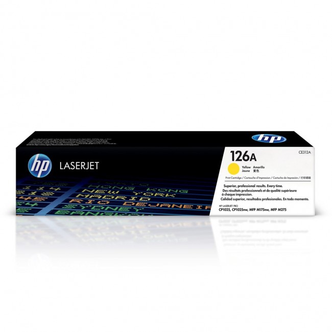 HP 126A Yellow Original LaserJet Toner Cartridge HP 126A Yellow Original LaserJet Toner Cartridge