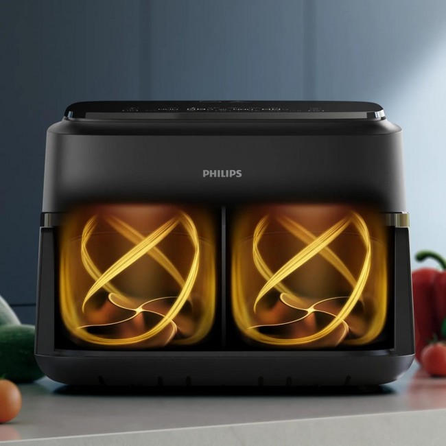 Philips 1000 series NA150/00 fryer Double 7 L Stand-alone 2450 W Hot air fryer Black Philips 1000 series NA150/00 fryer Double 7 L Stand-alone 2450 W Hot air fryer Black