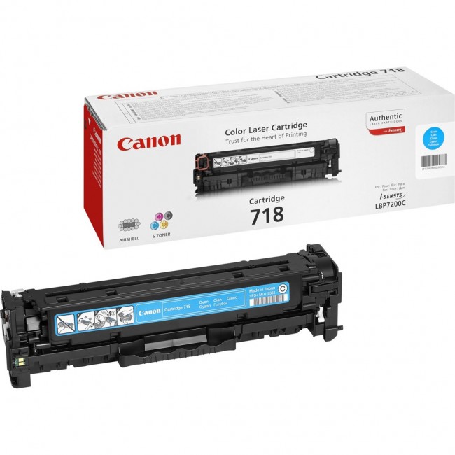 Canon CRG-718 2661B002 Toner Cartridge Cyan Canon CRG-718 2661B002 Toner Cartridge Cyan