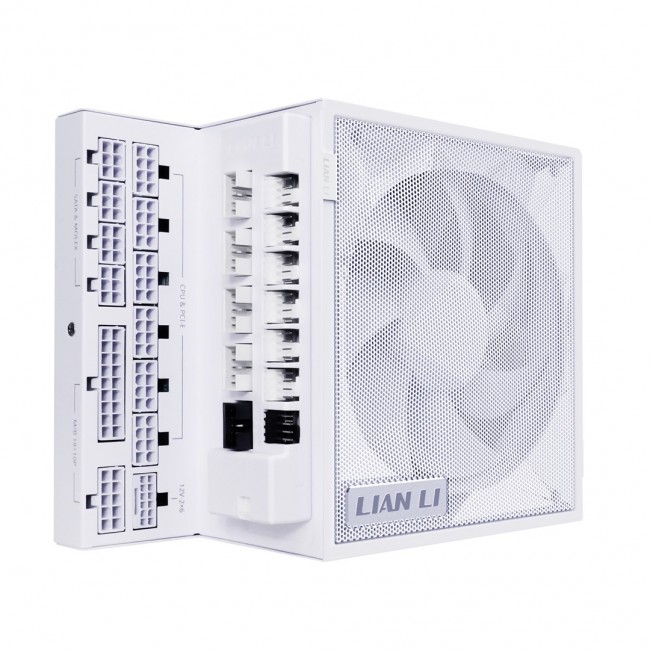 Lian Li EDGE GOLD 1000 80 PLUS Gold Power Supply, PCIe 5.1, ATX 3.1 - 1.000 Watt, white, incl. USB Hub